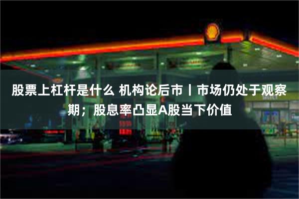 股票上杠杆是什么 机构论后市丨市场仍处于观察期；股息率凸显A股当下价值