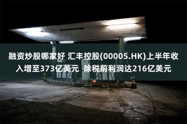 融资炒股哪家好 汇丰控股(00005.HK)上半年收入增至373亿美元  除税前利润达216亿美元