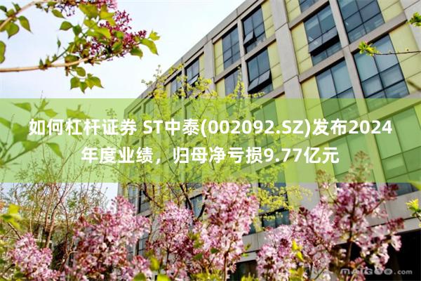 如何杠杆证券 ST中泰(002092.SZ)发布2024年度业绩，归母净亏损9.77亿元